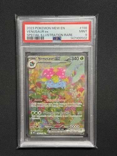 Pokemon Venusaur EX 2023 S&V 151 Special Illustration Rare Card 198/165 PSA 9
