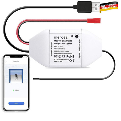 Garagentoröffner WLAN mit Alexa Google Assistant SmartThings Steuerung meross