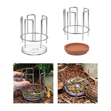 Turtle Feeding Dish Reptile Food Water Bowl Plate Easy to Clean Reptile Feeder