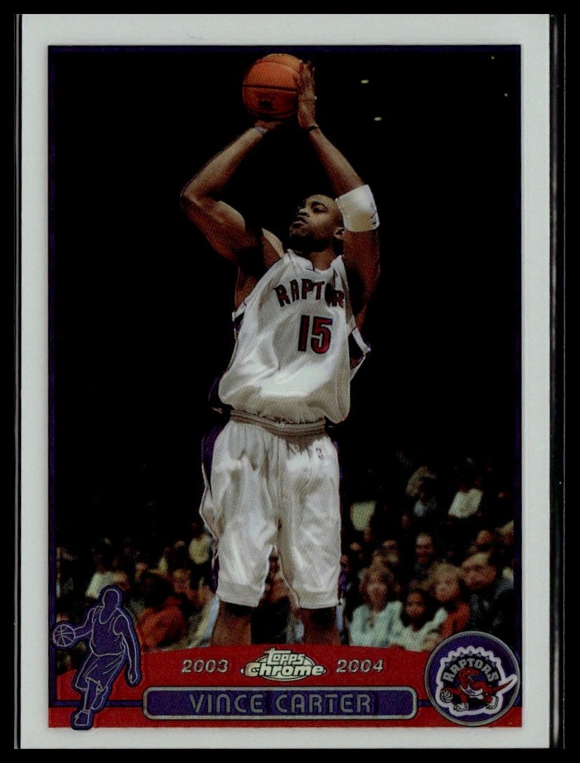 2003-04 Topps Chrome #15 Vince Carter Refractors KE