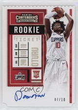 2020-21 Panini Contenders Premium Edition Gold Prizm 7/10 Daniel Oturu Auto f3p