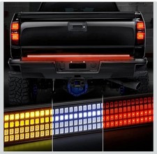 60 Inch Tailgate Light Bar Quad Row LED Tail Light Strip with Running Brake R...