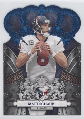 2010 Panini Crown Royale Blue 35/100 Matt Schaub #40 3f7