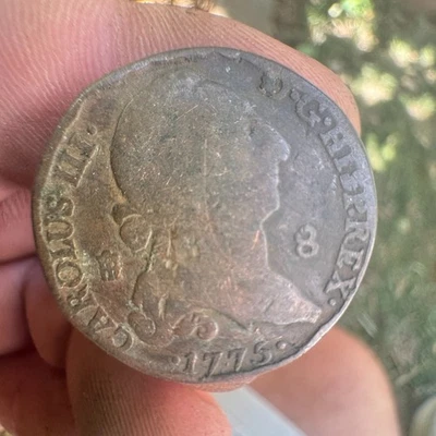 Monnaie ESPAGNE 8 Maravedis Charles III CAROLUS 1775 - Photo 1/2