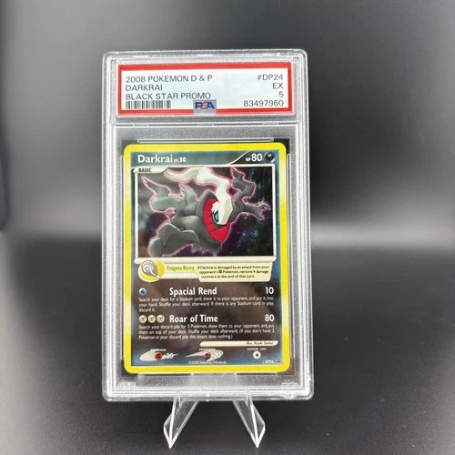 2008 POKEMON DIAMOND & PEARL BLACK STAR PROMO #DP24 DARKRAI-HOLO PSA 5