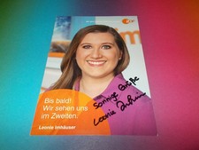 Leonie Imhäuser  ZDF MOMA  signed signiert Autogramm auf Autogrammkarte
