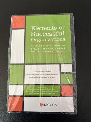 ELEMENTS OF SUCCESSFUL ORGANIZATIONS By Joyce O'donnell Maroney Sealed NEW