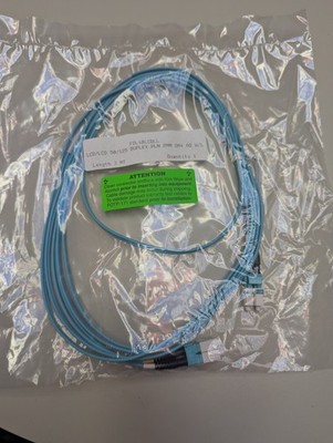 OM4 100Gbps Multimode Fiber Optic Patch Cable LC Duplex 50/125 Plenum Rated