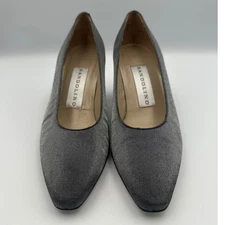 Bandolino Metallic Gray Pointy 3" Pumps Womens Size 8M