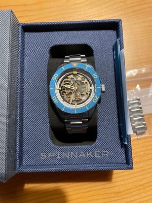 Spinnaker Croft 42 Skeleton Automatic Watch Ceramic Case Used From