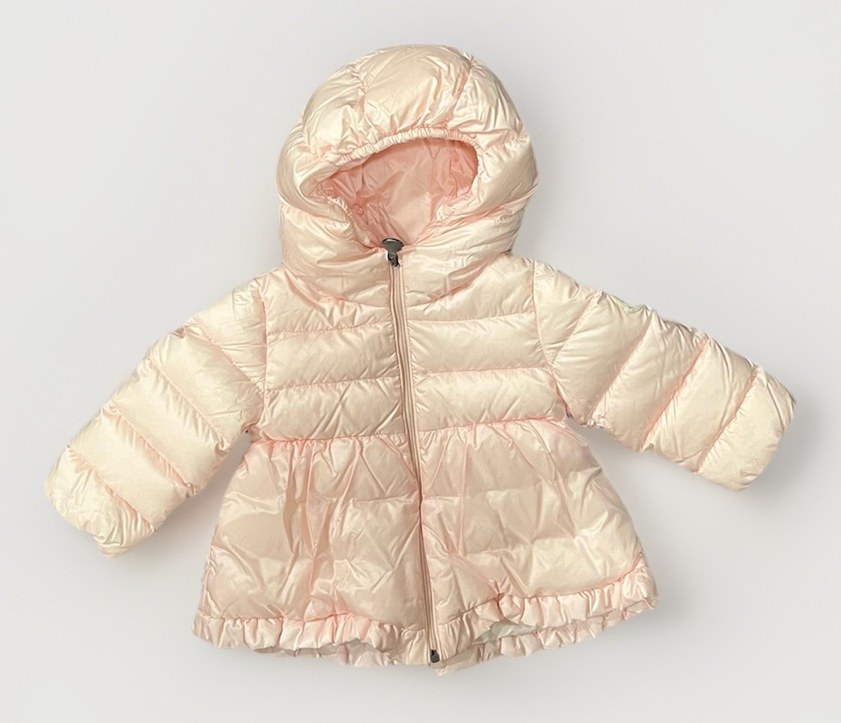 MONCLER(モンクレール) ODILEダウンbaby９〜12M 76cm $475 Moncler Baby Girl Pink Ruffle Down ODILE GIUBBOTTO Coat