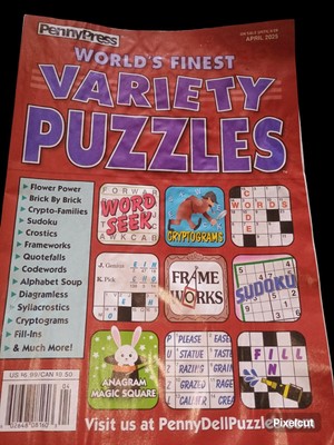 Penny Press World  s Finest  Variety Puzzles Magazine April 2025