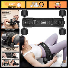 Dual-Strap Hip Thrust Belt for Glute Building - Supports 700 lbs, Padded for Com
