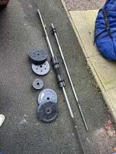 7ft Olympic Barbell & 56kg Weights