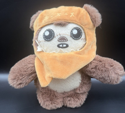 Star Wars Galaxy's Edge Trading Post Ewok Wicket Plush Sound MATTEL