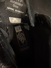 Vans Nintendo Controller NES High Top Black Game Over Sneakers M 4.5 W 6