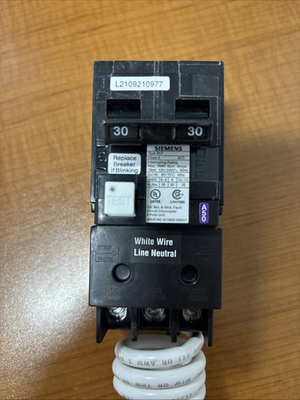 #ad Siemens BLF 230 GFI Bolt On Circuit Breaker 10kA 2 Pole 30A $100.00