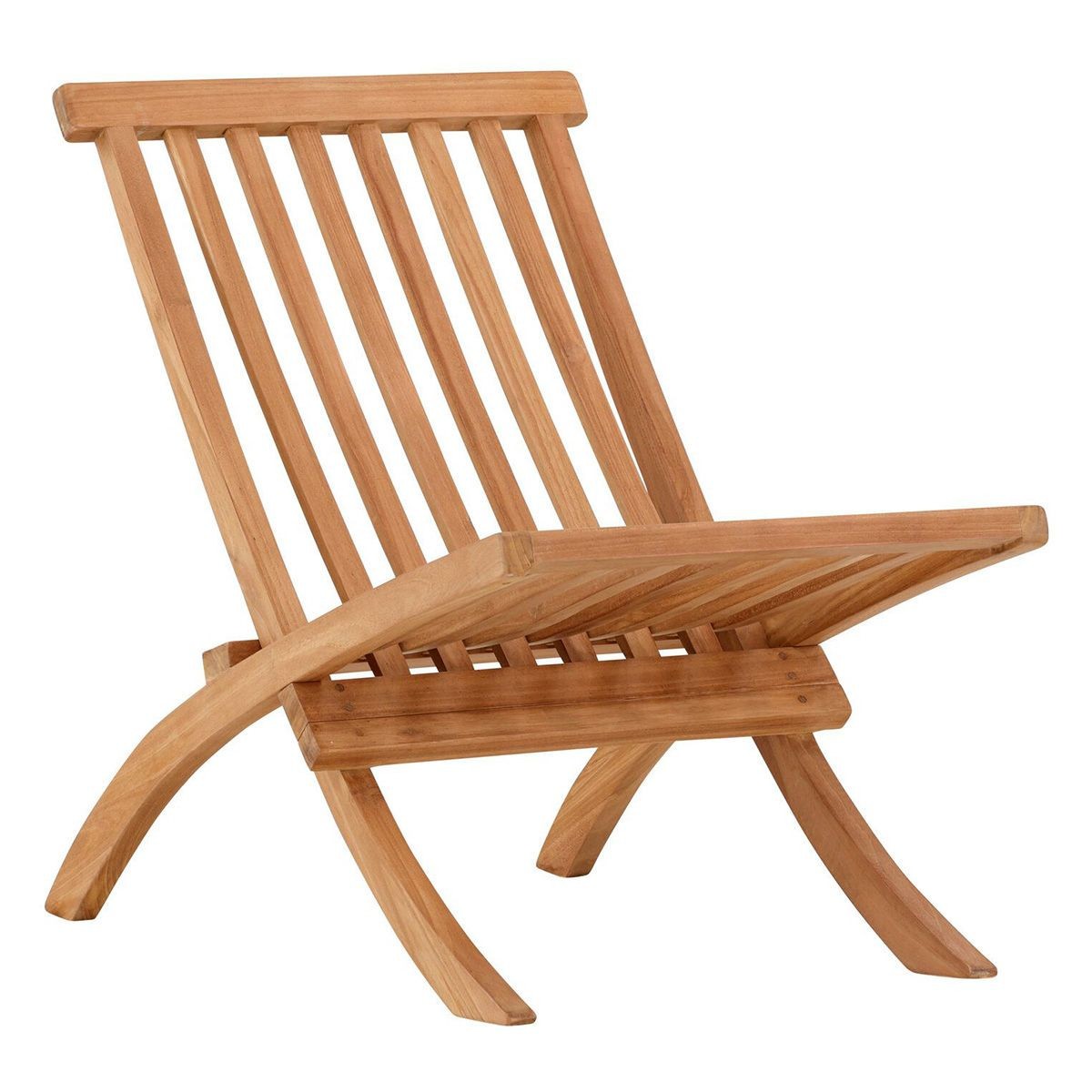 Fauteuil de jardin Kenya en teck naturel pour créer un coin détente lounge sur la terrasse