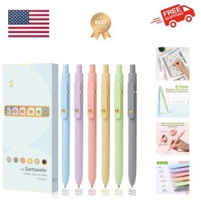 Colored Pens, 6 Pack Colorful Gel Pens, Quick-Dry 0.7mm Medium Point for Jour...