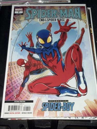 Spider-Man # 7 NM Marvel Comic Book Spider-Boy 2nd Print Spider-Verse