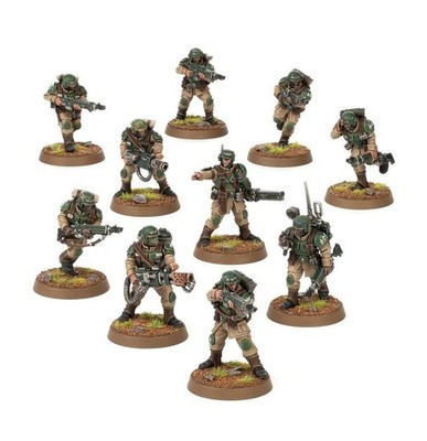 Warhammer 40k Imperial guard Cadian shock troops neu im Gußrahmen