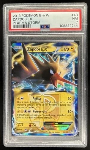 2013 Pokemon Black & White Plasma Storm Zapdos #48/135 PSA 7