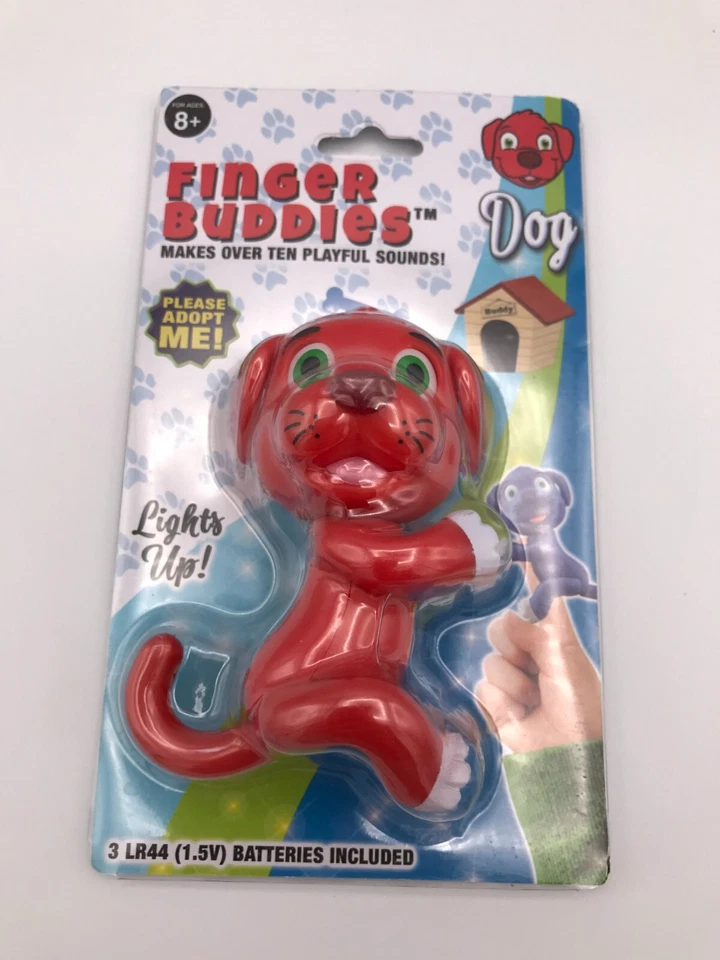 Finger Buddies Dog Makes 10 Playful Sounds Lights Up Ages 8+ Batteries Included - Image 2 of 4