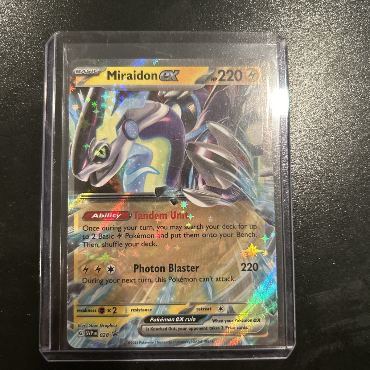 Pokémon TCG Miraidon ex SVP028 Black Star Promo Double Rare | eBay