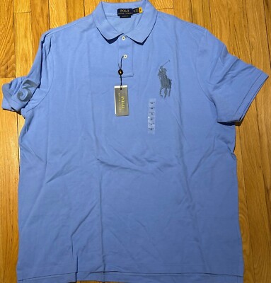 Polo Ralph Lauren Men Classic Fit Polo Shirt Logo New XXL Blue NWT