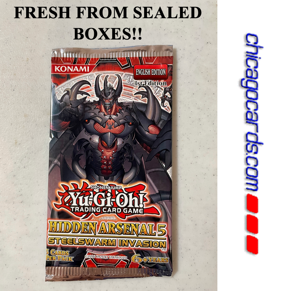 YuGiOh Hidden Arsenal 5 Steelswarm Invasion 5cd Sealed Booster Pack 1ST EDITION | eBay YuGiOh Hidden Arsenal 5 Steelswarm Invasion 5cd Sealed Booster Pack 1ST EDITION | eBay