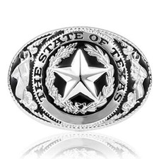 Western Cowboy Belt Buckles Men Vintage Novelty Large 3-silver Texas Star