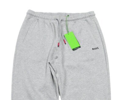 Boss Hugo Boss Black Label Men's Grey Hadiko Logo Jogger Pants