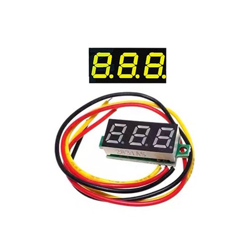DC 0-100V 0.28" LED Voltmeter Display Voltage Panel Meter Blue Red 3 Wires - Picture 8 of 17
