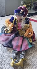 Vintage Hand Made Doll Italian Style Renaissance Marrionet Puppet Rear Find