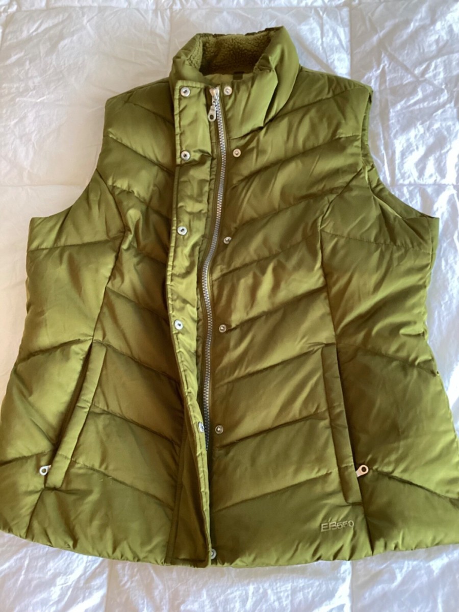 Eddie Bauer vest goose down puffer. Women's Large EB550