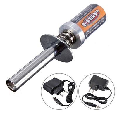Starter Kit Glow Plug Igniter with Charger for 1/10 1/8 HSP RC Car US Plug