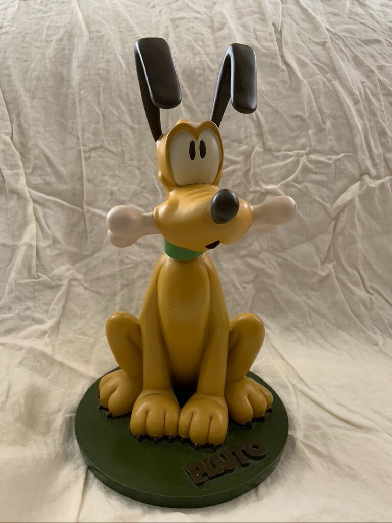Disney Pluto with The Bone Figure Tall Garden Statue Big