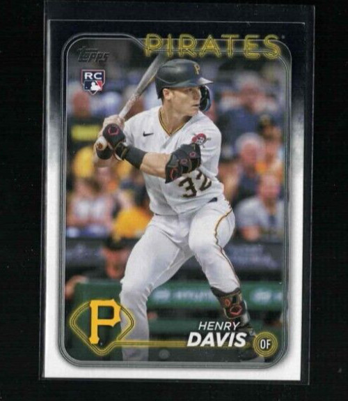 2024 Topps Series 1 Baseball #295 Henry Davis Rookie Card RC Pittsburgh Pirates