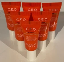 6 -.17oz./5ml Sunday Riley C.E.O Vitamin C Brightening Serum CEO total 1oz./30ml
