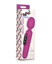 Bang! Digital Silicone Wand Vibe Purple - Clitoral Body Vibrator