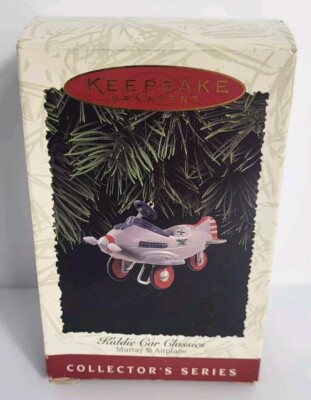 Hallmark Keepsake Ornament Murray Pedal Car Airplane Cast Metal 1996