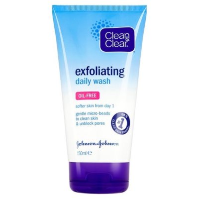 clean & clear exfoliating daily wash 150ml