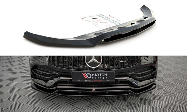 Cup Spoilerlippe Schwarz FüR Mercedes GLC C253 FL AMG Line Frontspoiler Schwert-image