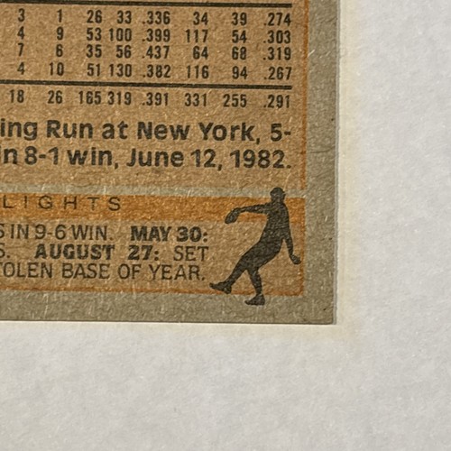 1983 Topps Rickey Henderson #180 Oakland Athletics A's - Picture 9 of 10