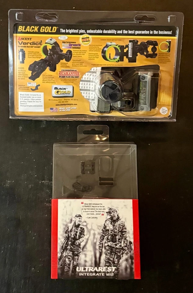 Combo Black Gold Ascent Verdict Picatinny 3 pinos 0,019 QAD ultrareste MX2 novo - Imagem 2 de 2