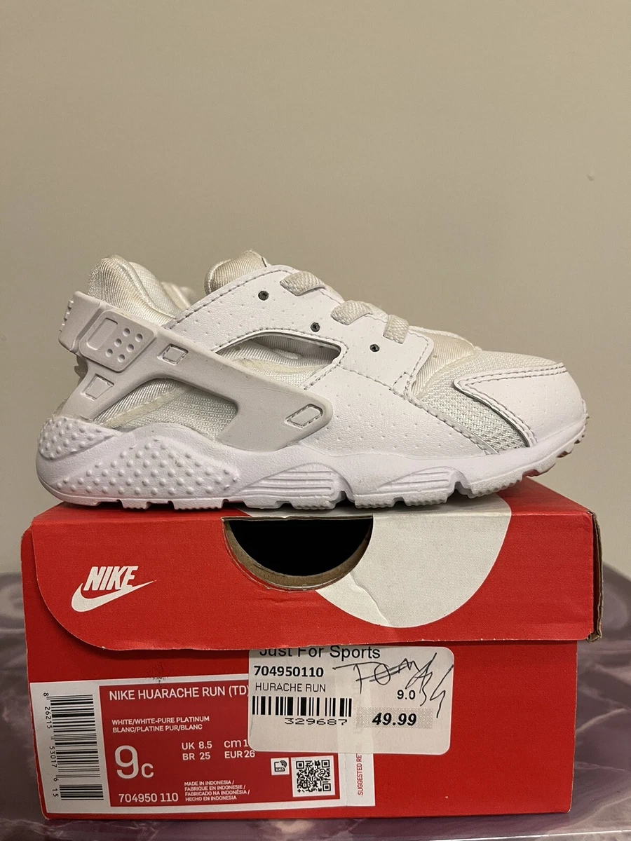 Toddler white 2025 nike huarache