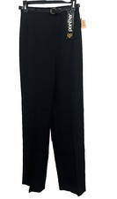 Vintage 1980s Panther Womens High Waist Slacks Deadstock Black Pants NWT Retro