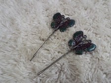 2 pcs Butterfly Bobby Pins Hair Accessory B61 