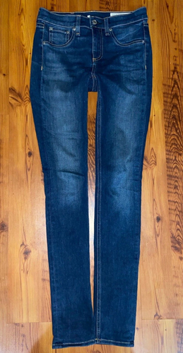 Pantalones de mezclilla RAG & BONE 10 pulgadas ajustados en azul Astor talla 25 - Imagen 4 de 7