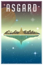 Asgard Fantasy Travel Comic Book Superhero Planet Art Print Poster 12x18